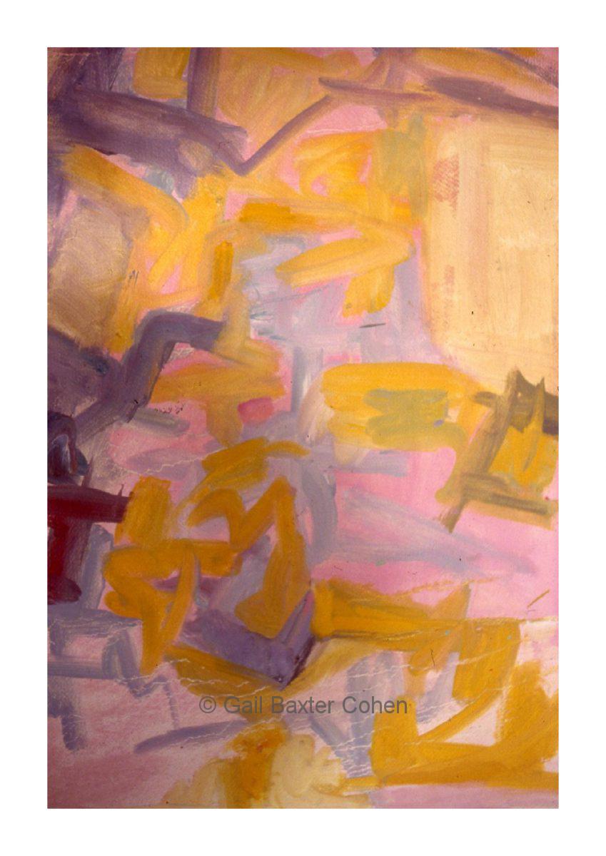 Gail Baxter Cohen - Yellow, Pink and Purple
