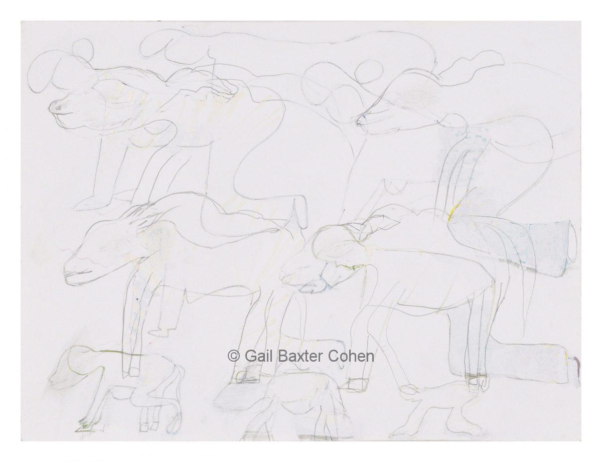 Gail Baxter Cohen - Crawling Women With Animals