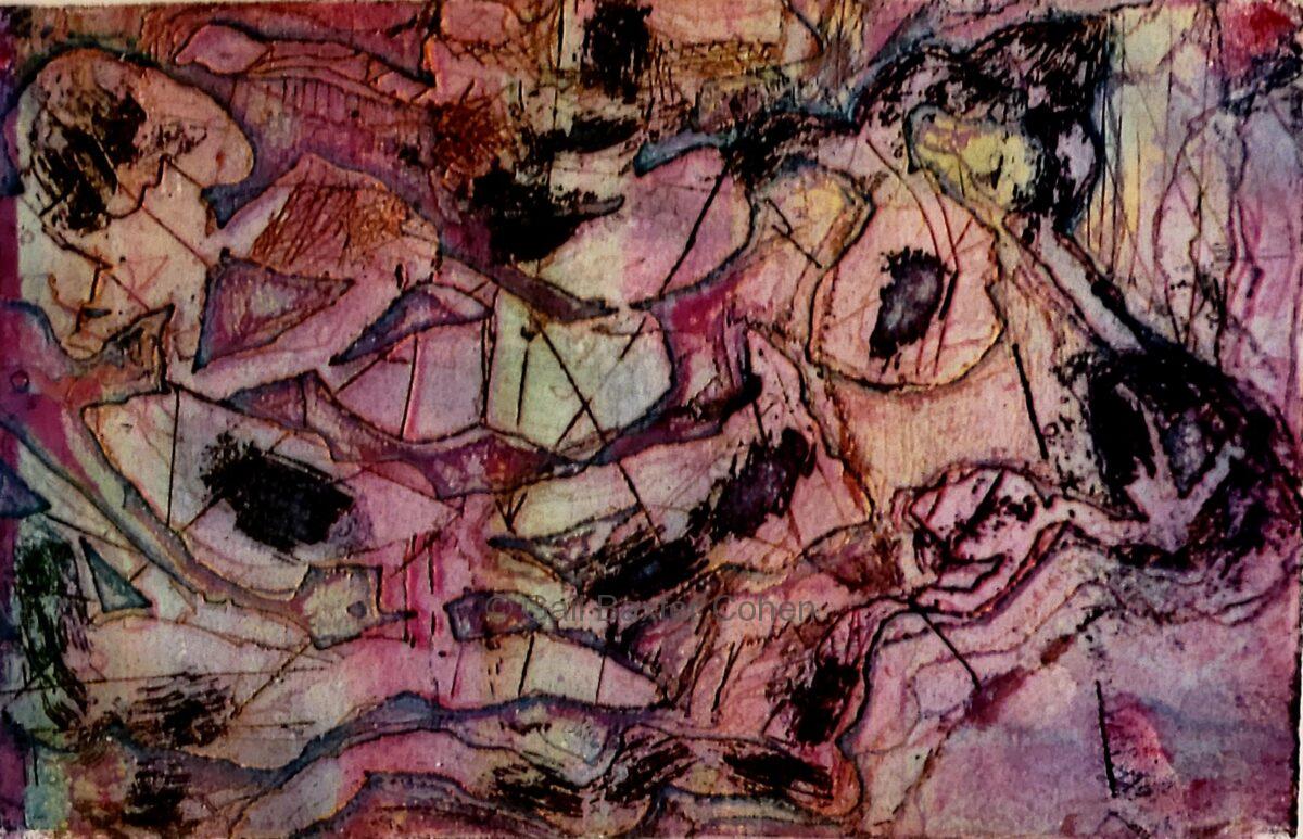Gail Baxter Cohen - Pink and Gray Abstract