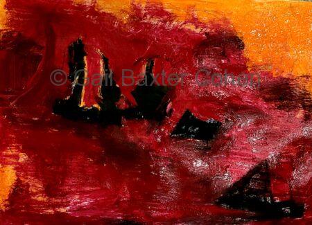 Gail Baxter Cohen - Sunset and Boats